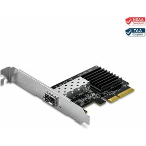 TRENDnet TEG-10GECSFP 10Gigabit Ethernet Card for Server - 10GBase-X, 10GBase-SR - SFP+ - New - Plug-in Card - PCI Express