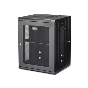 StarTech.com RK1520WALHM. Typ: Wandmontiertes Regal, Rack-Kapazität: 15U, Höchstgewichtskapazität: 90 kg, Verbessertes Kab