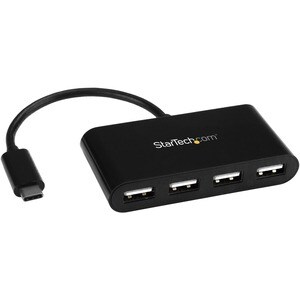 StarTech.com 4 Port USB C Hub - Mini Hub - USB-C to 4x USB-A - USB 2.0 Hub - USB Type C Hub - USB C to USB Hub - USB C Por