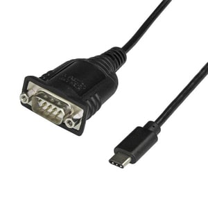 StarTech.com USB C to Serial Adapter - RS232 / DB9 Cable - Windows / Mac / Linux Compatible - Bus Powered - USB C Serial C