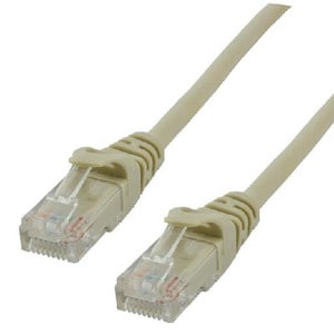 Câble réseau MCL Cordon - 3 m Catégorie 6 - pour Périphérique réseau - 2e bout: 1 x RJ-45 Network - Male - 26 AWG - Gris