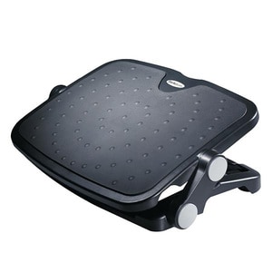 StarTech.com Footrest - TAA Compliant - Black - 93.98 mm - 121.92 mm Adjustable Height - 30° Tilt - Plastic, Aluminium