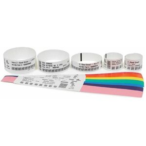 Zebra Z-Band Medical Label - 25.40 mm Width x 177.80 mm Length - Direct Thermal - White - Polypropylene - 3 Cartridge