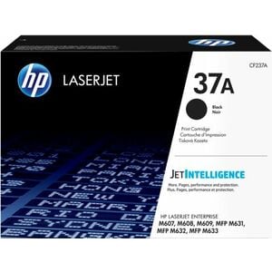 HP 37A Original Laser Toner Cartridge - Black - 1 Each - 11000 Pages