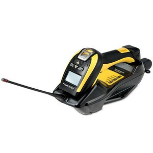 Datalogic PowerScan PM9100-433RBK10 Handheld Barcode-Scanner-Set - Kabellos Konnektivität - Gelb, Schwarz - 1D - Bildwandl