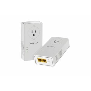 Adaptateur de réseau powerLine - Netgear PLP2000 - 2 - 2 x Réseau (RJ-45) - 2000 Mbit/s PowerLine - 500 m² Couverture de l