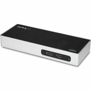 StarTech.com USB 3.0 Docking Station - Dual Monitor Laptop Dock with HDMI & DVI/VGA - 6x USB Type-A Hub, GbE - Universal W