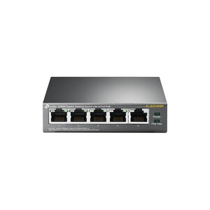 TP-Link JetStream TL-SG1005P 5 Anschlüsse Ethernet-Switch - Gigabit-Ethernet - 10/100/1000Base-T - 2 Unterstützte Netzwerk