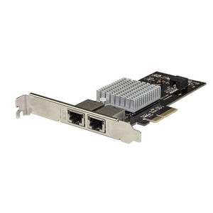 StarTech.com 10Gigabit Ethernet Card - 10GBase-T - Plug-in Card - PCIe Network Adapter Card Dual NIC ports Network Interfa