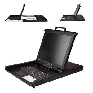 StarTech.com Console KVM per Rack Server a 8 porte VGA 1U - 17" - 8 Computer - 43,2 cm (17") LCD - SXGA - 1280 x 1024 - 2 