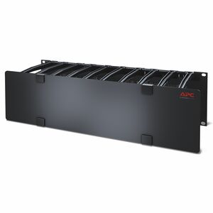 APC AR8605 Cable Organizer - Black - 1 Each Pack - TAA Compliant - Cable Manager - 3U Rack Height