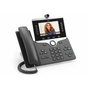 Cisco 8845 Telefone IP - Bluetooth - Montagem em parede, Tabletop - Carvão - Compatível com TAA - 5 x Linha Total - VoIP -