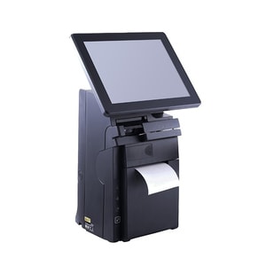 Posiflex Compact All-in-One Terminal with Replaceable Printer - Celeron 2.42 GHz - 4 GB DDR3L SDRAM - 64 GB SSD - Windows 