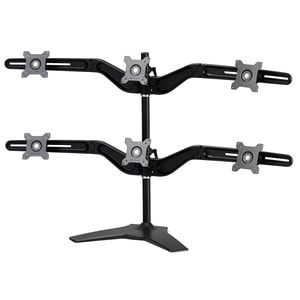 Amer Mounts Display Stand - Up to 24" (60.96 cm) Screen Support - 6 kg Load Capacity - Flat Panel Display Type Supported -