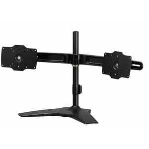 Amer Mounts Desk Mount for Flat Panel Display - Black - TAA Compliant - Height Adjustable - 2 Display(s) Supported - 61 cm