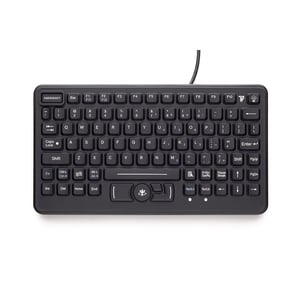 Gamber-Johnson Keyboard - Cable Connectivity - USB Interface - Black - Emergency Hot Key(s) - Computer - Mac, PC