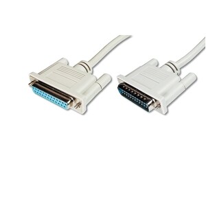 Digitus Classic 2 m DB-25 Datentransferkabel - Zweiter Anschluss: 1 x 25-pin DB-25 - Female - Verlängerungskabel - Abschir