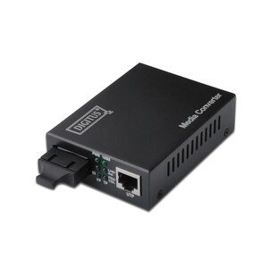 Digitus Transceiver/Medienkonverter - 2 Anschluss(e) - 1 x Netzwerk (RJ-45) - 1 x SC - Glasfaserleitung, Twisted Pair - 10