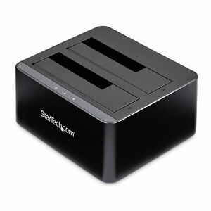 StarTech.com Drive Dock SATA/600 - USB 3.1 Type B Host Interface - UASP Support External - Black - Dual-Bay Hard Drive Doc