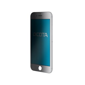 Dicota Secret Silicone, Polyethylene Terephthalate (PET) Privacy Screen Filter - Transparent, Black - For 11.9 cm (4.7") L