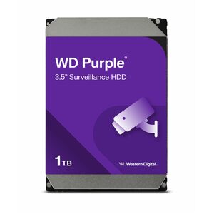Western Digital Purple WD10PURZ 1 TB Hard Drive - 3.5" Internal - SATA (SATA/600) - Conventional Magnetic Recording (CMR) 