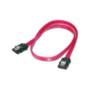 Assmann 30 cm SATA Datentransferkabel - Cable for DVD Burner, Festplatte, Hauptplatine - 6 Gbit/s - 26 AWG - Rot