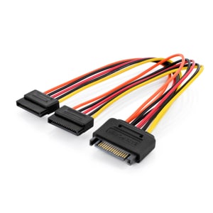 Digitus Adapterkabel - 30 cm - für Stromversorgung - SATA / SATA - Schwarz - 1