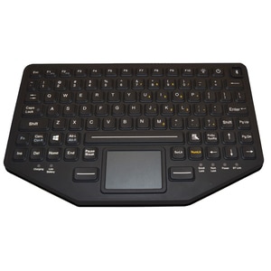 Clavier Gamber-Johnson BT-870-TP - Câblé / Sans fil Connectivité - USB Interface - Pavé tactile - QWERTY Disposition - Cao