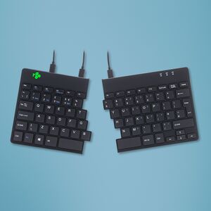 R-Go Split Break ergonomic keyboard, QWERTY (UK) - wired, black