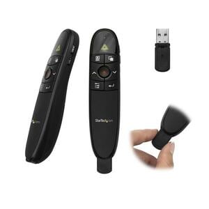 StarTech.com Wireless Presentation Remote with Red Laser Pointer - 90 ft. - PowerPoint Presentation Clicker for Mac & Wind