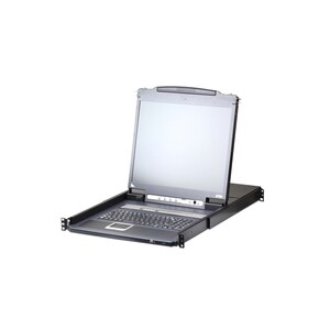 8-PORT 19IN LCD KVM OVER IP SWITCH (USB - PS/2 VGA)