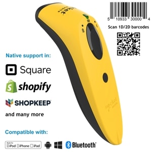 Socket Mobile SocketScan S740 Handheld Barcode Scanner - Wireless Connectivity - Yellow - 1D, 2D - Imager - Bluetooth