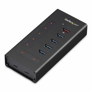 StarTech.com 7 Port USB C Hub - 2x USB-C & 5x USB-A - Mountable Metal USB 3.0 Type-C Hub - 5Gbps USB 3.2 Gen 1 - Self Powe