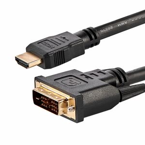 StarTech.com HDMI to DVI Cable â€" 6 ft / 2m â€" HDMI to DVI-D Cable â€" HDMI Monitor Cable â€" HDMI to DVI Adapter Cable 