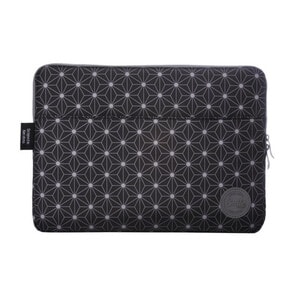 Smile Carrying Case (Sleeve) for 33 cm (13") Notebook - Black, Grey - Polyester Body - Geometric - 300 mm Height x 340 mm 