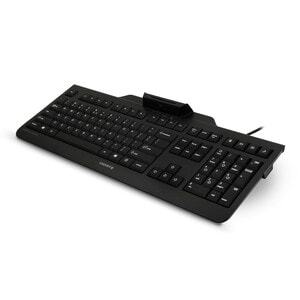 CHERRY KC 1000 SC Tastatur - Kabel Konnektivität - USB Schnittstelle - Spanisch - Schwarz - LPK Keyswitch - 105 Taste(n) -