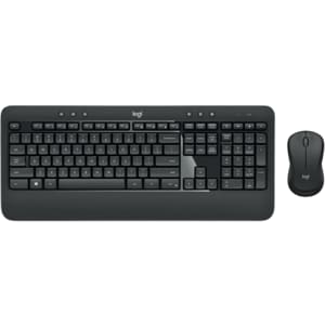 Logitech MK540 Tastatur & Maus - QWERTZ - Schweizerisch - Kabellos, Funk USB, Dunkelgrau - Optische, Kabellos, Funk, USB, 