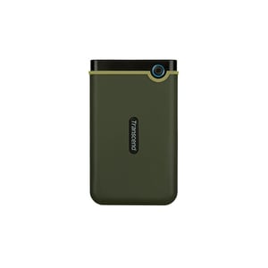 Transcend StoreJet Tragbar Festplatte - 2,5" Extern - 2 TB - Military Green - USB 3.1 - 256-bit Verschlüsselungsstandard -