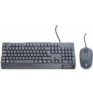 connektgear KB235 USB Standard UK Layout Keyboard and 3 Button Optical Mouse - Black