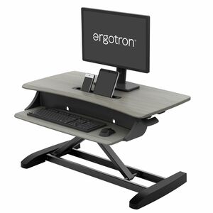 Ergotron WorkFit-Z Mini, Standing Desk Workstation - Z-shaped Base - 25 lb Capacity - Height Adjustable - 31" Table Top Wi