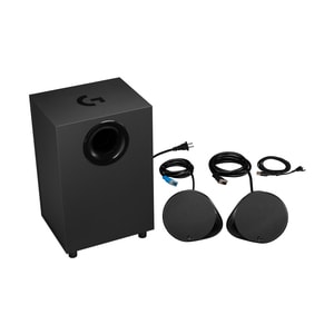 Logitech LIGHTSYNC G560 2.1 Bluetooth Speaker System - 120 W RMS - Black - 40 Hz to 18 kHz - DTS:X - USB