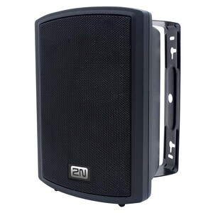 2N SIP Wall Mountable Speaker - 8 W RMS - Black - 12 W (PMPO) Woofer Tweeter Midrange - 75 Hz to 20 kHz - 8 Ohm