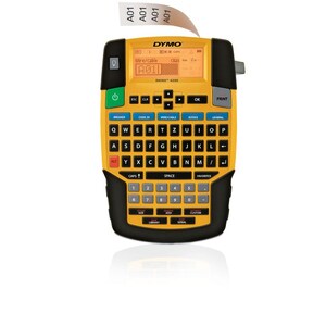 Dymo Rhino Rhino 4200 Electronic Label Maker - Thermal Transfer - Tape, Label6 mm, 9 mm, 12 mm, 19 mm - Battery - 6 Batter