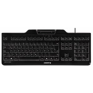 CHERRY KC 1000 SC Keyboard - Cable Connectivity - USB Interface - English (US) - Black - Mechanical Keyswitch