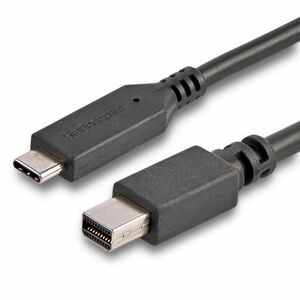 StarTech.com 6 ft. / 1.8 m USB-C to Mini DisplayPort Cable - 4K 60Hz - Black - USB 3.1 Type-C to Mini DP Adapter Cable - m