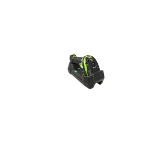 Zebra LI3678-ER Handheld Barcode Scanner Kit - Wireless Connectivity - Industrial Green - 1D - Extended Range - Imager - USB