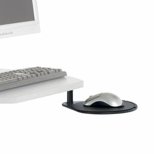 Ergotron Swing-Out Mouse Shelf - Black - Steel, Phenolic - TAA Compliant