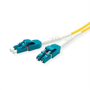 ROLINE LWL-Kabel Duplex, Single Mode 9/125µm OS2, LC/LC, gelb, 10 m