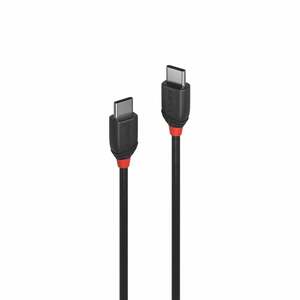 LINDY Black Line 1 m USB Datentransferkabel - Zweiter Anschluss: 1 x USB 3.1 Type C - Male - 10 Gbit/s - Abschirmung - Nic