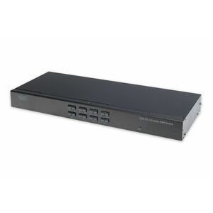 Digitus KVM Switchbox - 8 Computer(s) - SXGA - 1920 x 1080 - 2 x PS/2 Port - 2 x USB - USB 2.0 - 8 x VGA - Rack-mountable